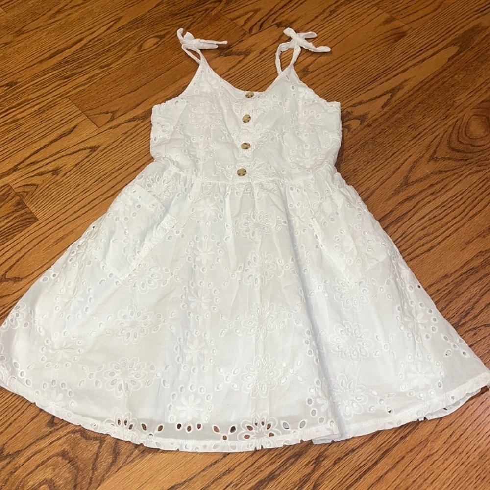 BCBGGirls Girl’s White Eyelet Dress Size 12